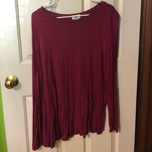 Old Navy Long Sleeve Peplum